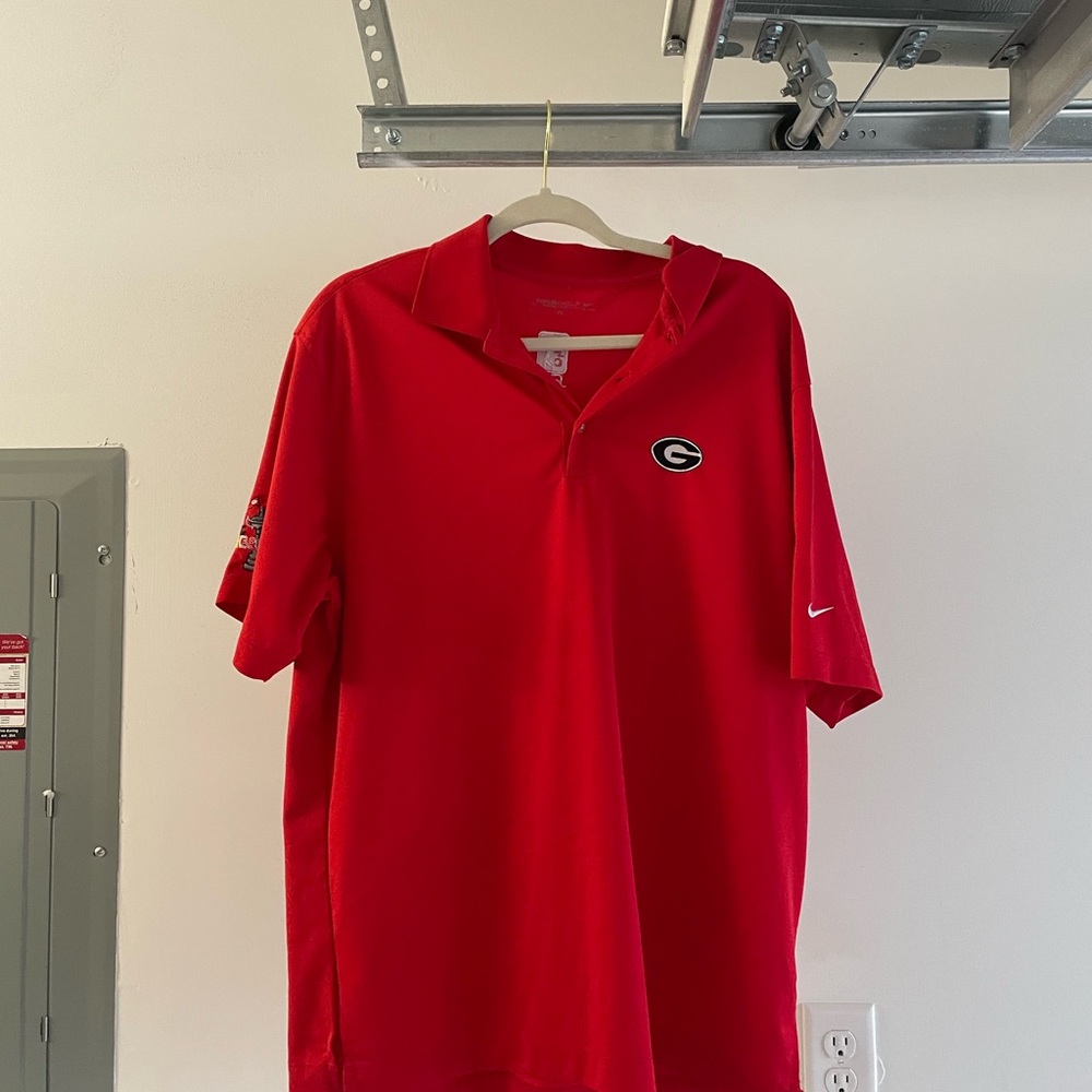Nike Red Men’s Georgia Bulldogs Polo Shirt